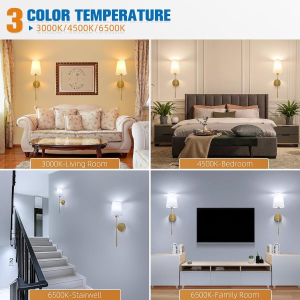 NIORSUN Wireless Wall Sconces Battery Operated-3