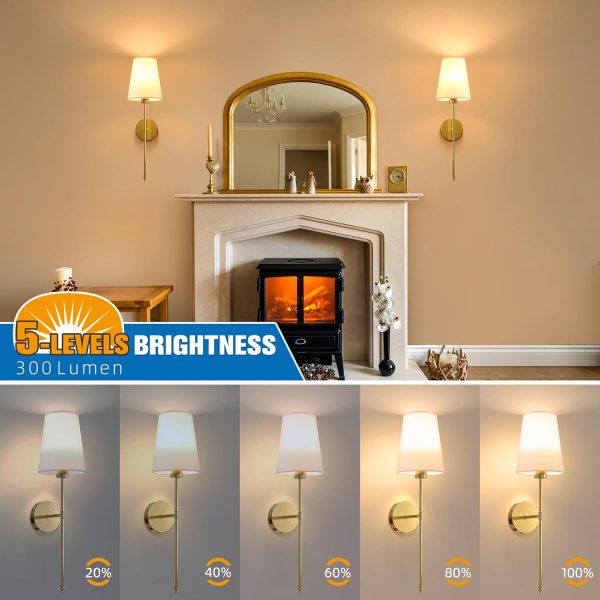 NIORSUN Wireless Wall Sconces Battery Operated-4