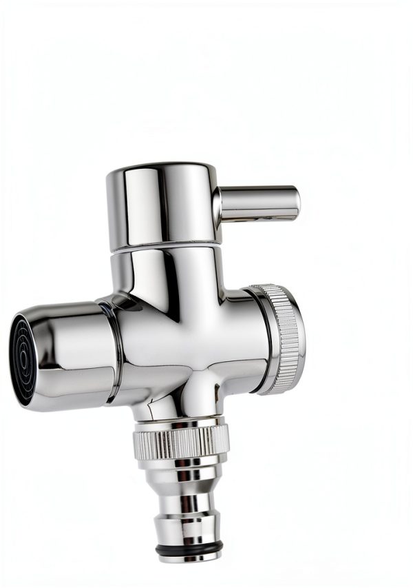Sneatup Brass Hose Adapters Chrome Quick Connector Garden-3