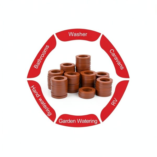 Oligei Garden Hose Washer Heavy Duty TPR Rubber 72PCS-5