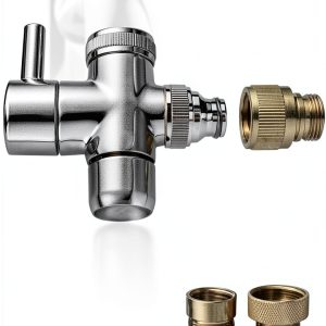 Sneatup Brass Hose Adapters Chrome Quick Connector Garden-0
