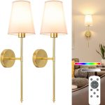 NIORSUN Wireless Wall Sconces Battery Operated-0