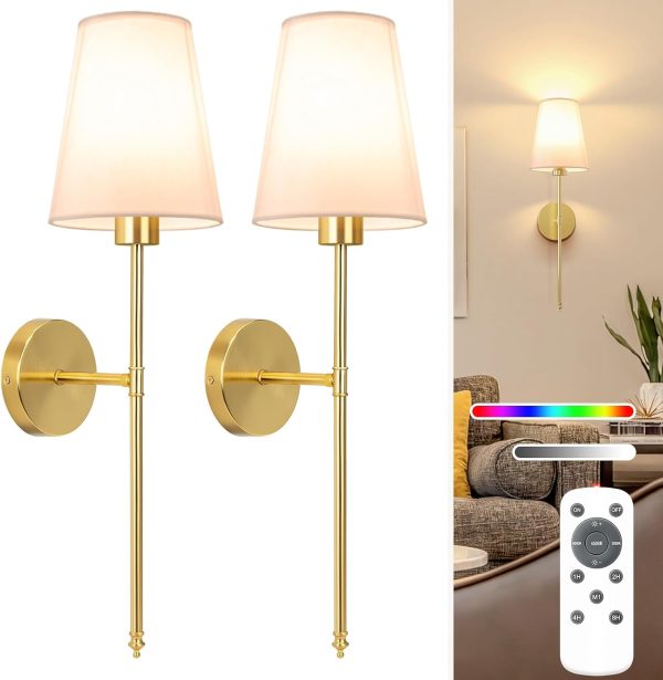 NIORSUN Wireless Wall Sconces Battery Operated-0