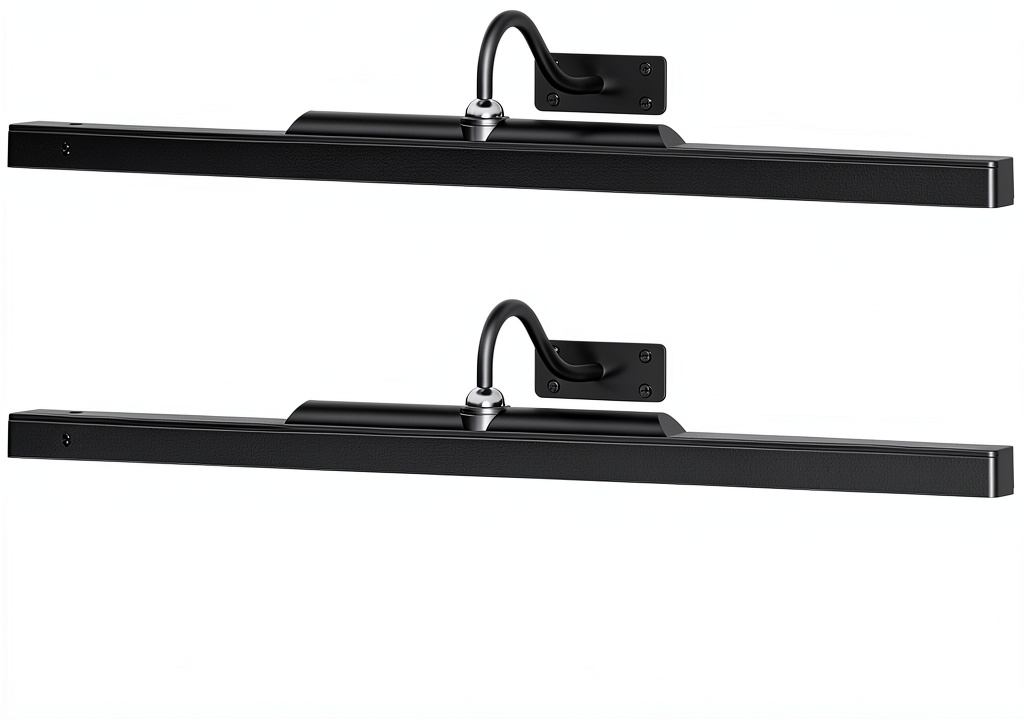 Installing Picture Lights Craftersmark Modern Adjustable LED on a wooden desk