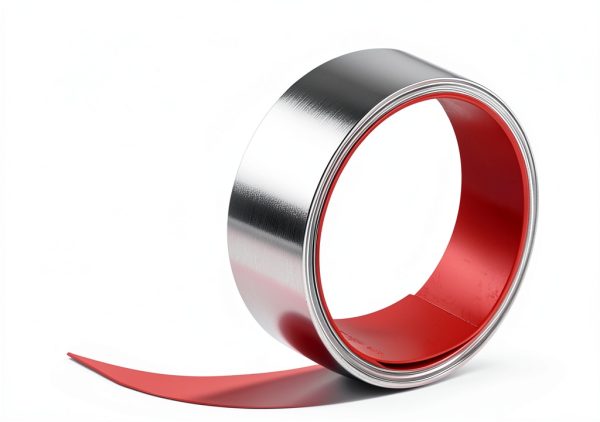 Metal Tape Adhesive Thin Metal Strips 1.57" x 6.56 Ft Ferrous Tape for Magnets Metallic Steel Strip Roll for Figures Shelf Home Decoration (Silver)-1