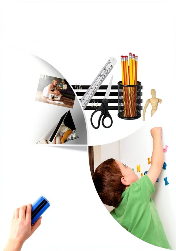 Magnetic Tape Gwybkq 3‑Roll Strips 10ft Each with Strong Adhesive-6