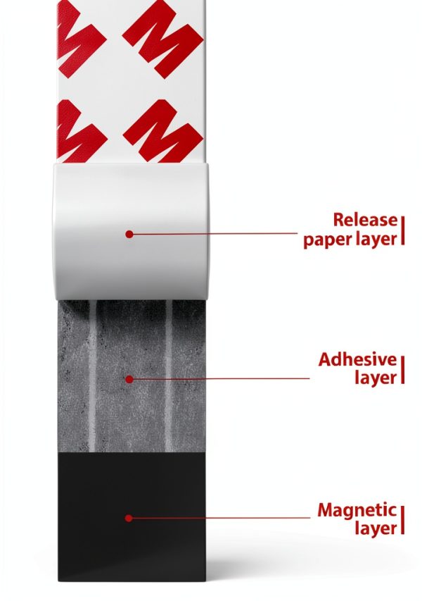 Magnetic Strips 10 Pcs Flexible Magnetic Tape Strong Magnet Strips with Adhesive Backing Heavy Duty Strong Magnet Tool-3