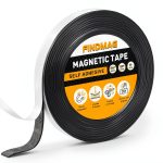 Magnetic Tape FINDMAG 15ft 1/2in Black Self-Adhesive Strip for Crafts-0