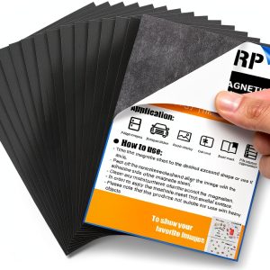 Magnetic Sheets 15 Pack Adhesive by REGUICORP 3.7" x 5.7" Flexible-0