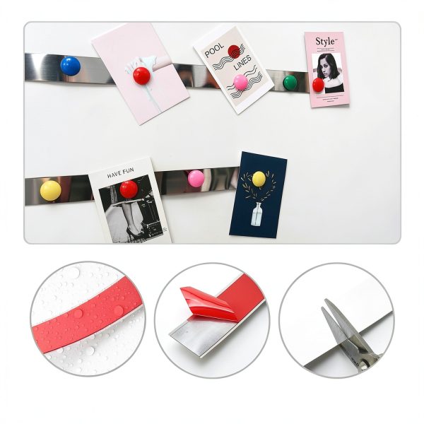 Flexible Self Adhesive Metal Strip 118" x 1.57" Soengsau Tape-2