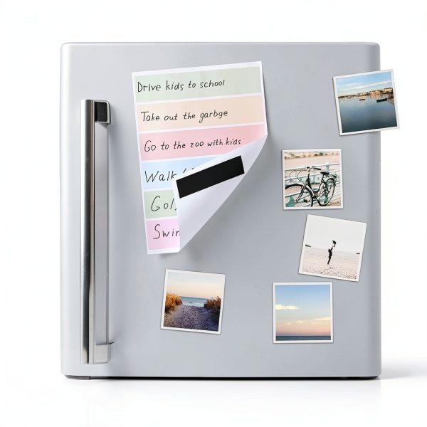 Magnetic Strips with Adhesive Backing,10 Pack Strong Self Sticky Back Magnet Tapes - 3" x 0.79" (75 x 20 x 2 mm), Flexible Durable Stick on Magnets for Fridge, DIY, Crafts, Teacher, Photo-3