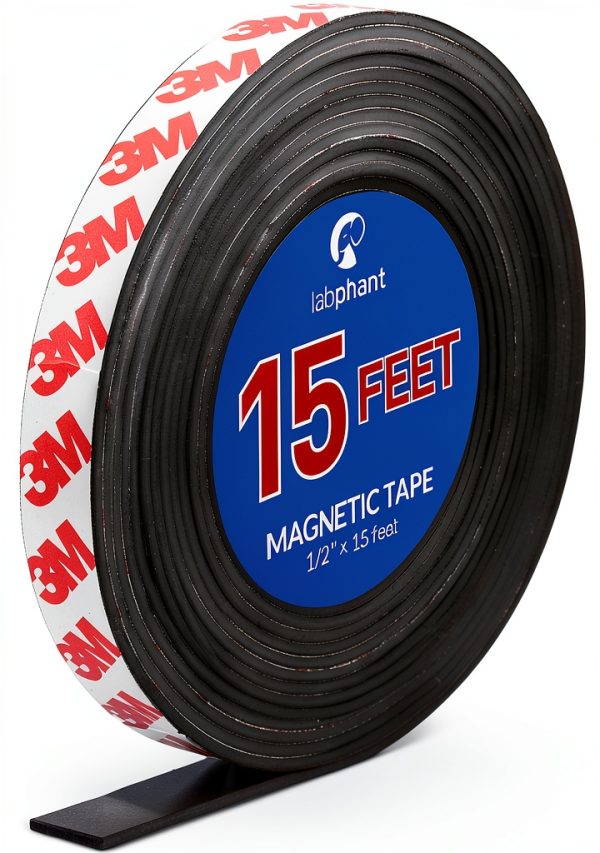 Magnetic Tape Roll 15ft by APPLAB with 3M Adhesive Backing for-0