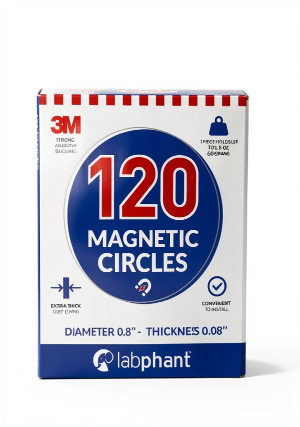Magnetic Dots 120pcs Round Magnets with 3M Adhesive Backing - APPLAB-6