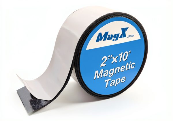 MagX Magnetic Tape, 2 Inch x 10 Feet, Ultra Thick 60 mil, Heavy Duty, Magnetic Tape Strips with Adhesive Backing for DIY & Crafts, Whiteboards, Fridge Organization(MVAT-2010)-0